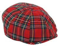 Gorra de repartidor de periódicos de tweed de 8 paneles para hombre