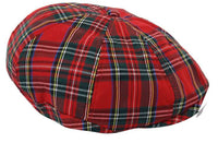 Gorra de repartidor de periódicos de tweed de 8 paneles para hombre