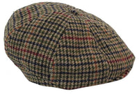 Gorra de repartidor de periódicos de tweed de 8 paneles para hombre