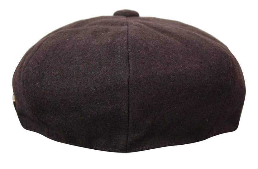 HT6363 - Gorra estilo Newsboy Peaky Blinders de tweed vintage para hombre - Marrón/Vino