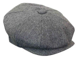 HT6364 - Gorro de hombre estilo "Peaky Blinders" de tweed con espiga