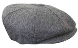 HT6364 - Gorro de hombre estilo "Peaky Blinders" de tweed con espiga