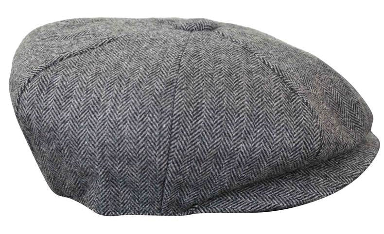 HT6364 - Gorro de hombre estilo "Peaky Blinders" de tweed con espiga