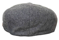 HT6364 - Gorro de hombre estilo "Peaky Blinders" de tweed con espiga