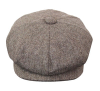 HT6364 - Gorro de hombre estilo "Peaky Blinders" de tweed con espiga