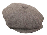 HT6364 - Gorro de hombre estilo "Peaky Blinders" de tweed con espiga