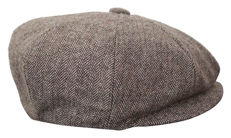 HT6364 - Gorro de hombre estilo "Peaky Blinders" de tweed con espiga