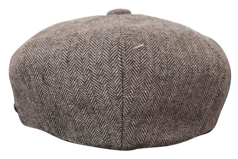 HT6364 - Gorro de hombre estilo "Peaky Blinders" de tweed con espiga
