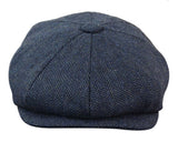 HT6364 - Gorro de hombre estilo "Peaky Blinders" de tweed con espiga