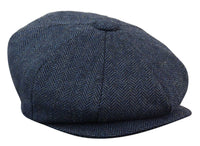 HT6364 - Gorro de hombre estilo "Peaky Blinders" de tweed con espiga