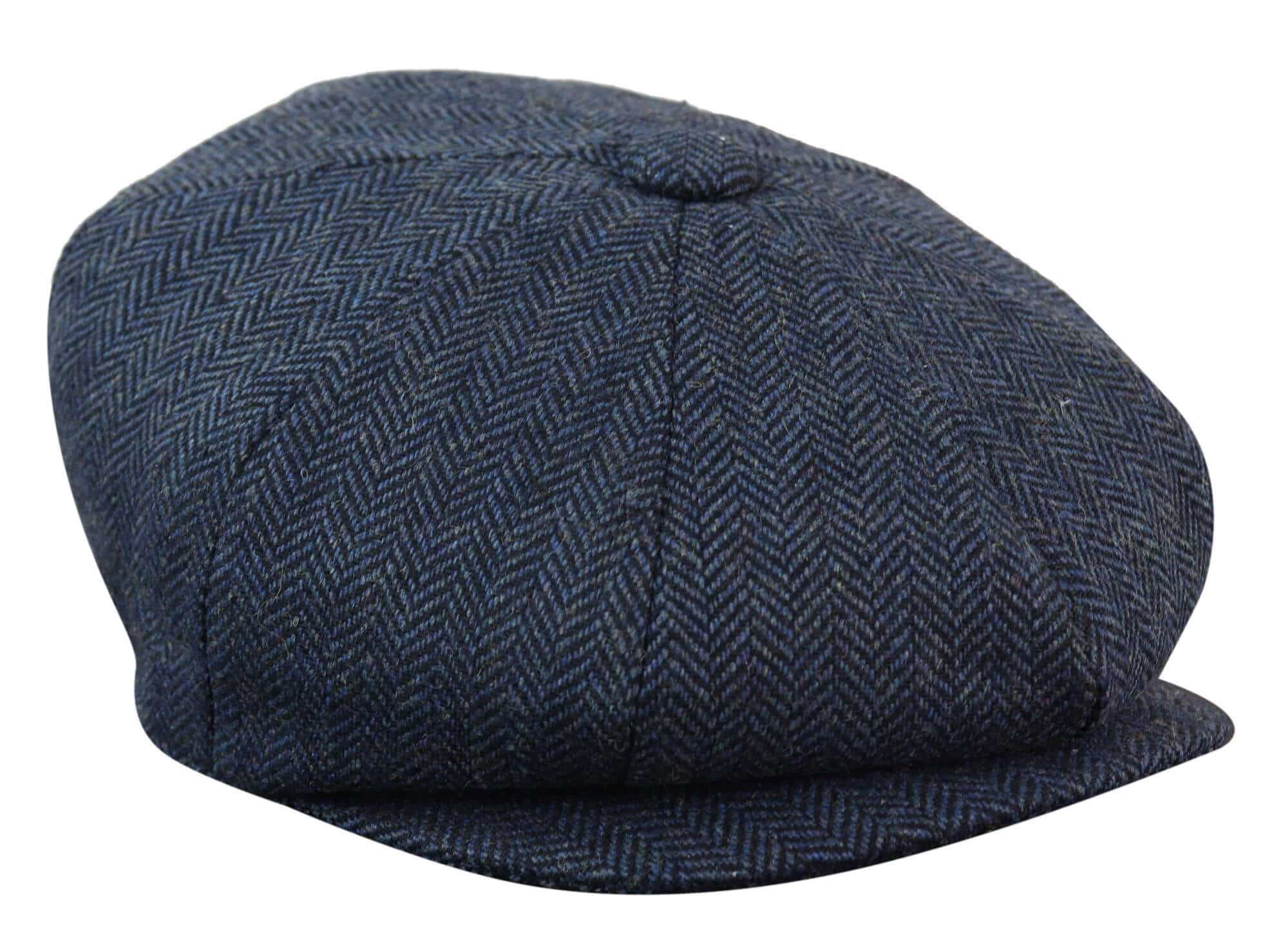 HT6364 - Gorro de hombre estilo "Peaky Blinders" de tweed con espiga