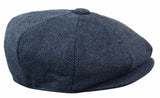 HT6364 - Gorro de hombre estilo "Peaky Blinders" de tweed con espiga