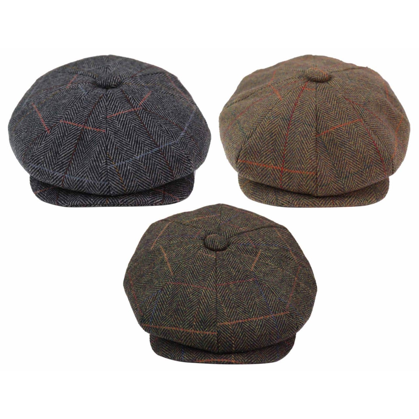 Gorra de repartidor de periódicos de 8 paneles para hombre