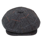 Gorra de repartidor de periódicos de 8 paneles para hombre