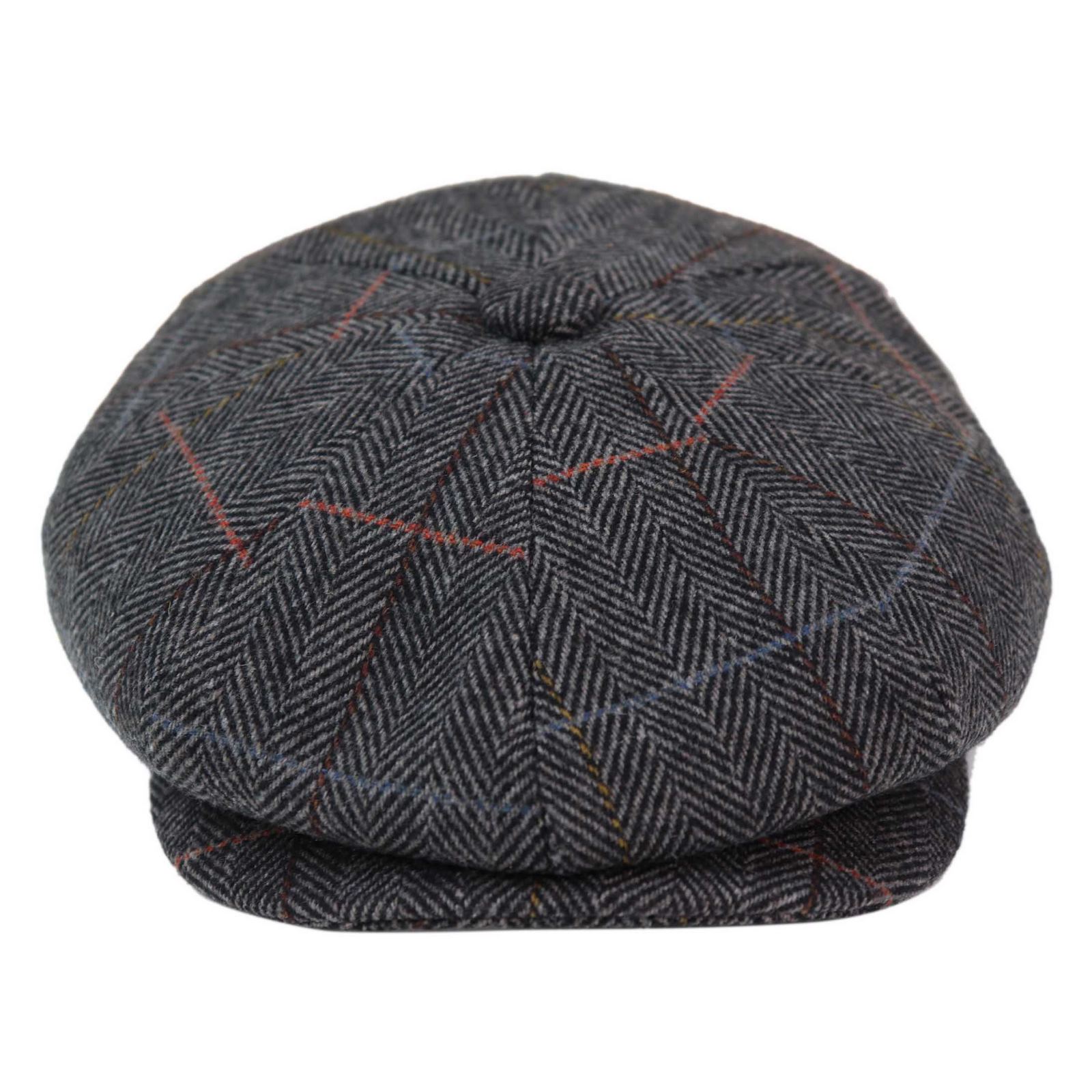 Gorra de repartidor de periódicos de 8 paneles para hombre
