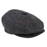 Gorra de repartidor de periódicos de 8 paneles para hombre