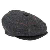 Gorra de repartidor de periódicos de 8 paneles para hombre
