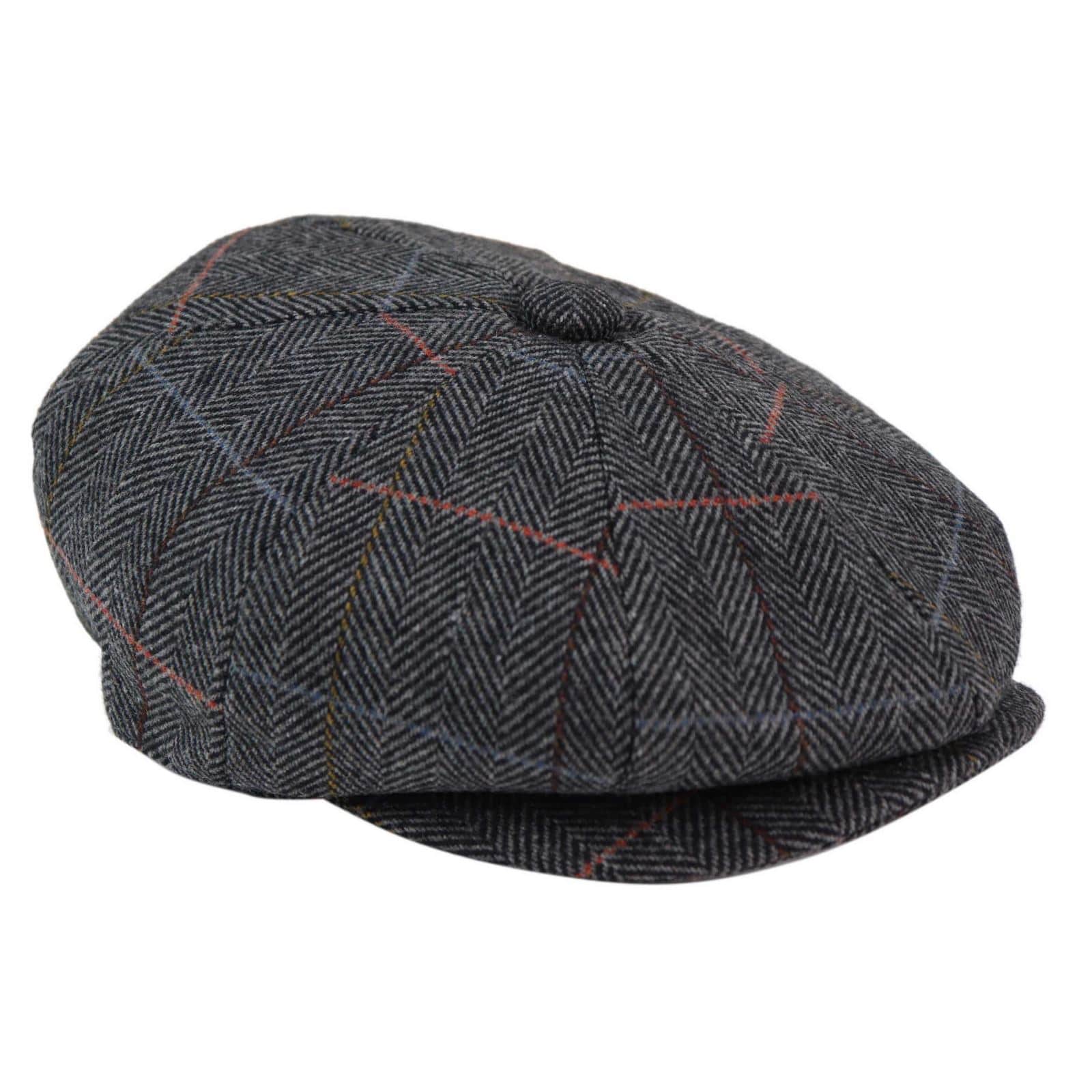 Gorra de repartidor de periódicos de 8 paneles para hombre