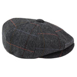 Gorra de repartidor de periódicos de 8 paneles para hombre