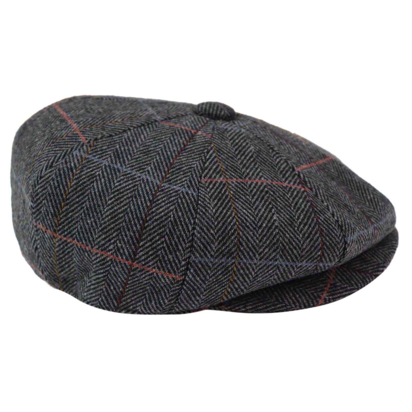 Gorra de repartidor de periódicos de 8 paneles para hombre