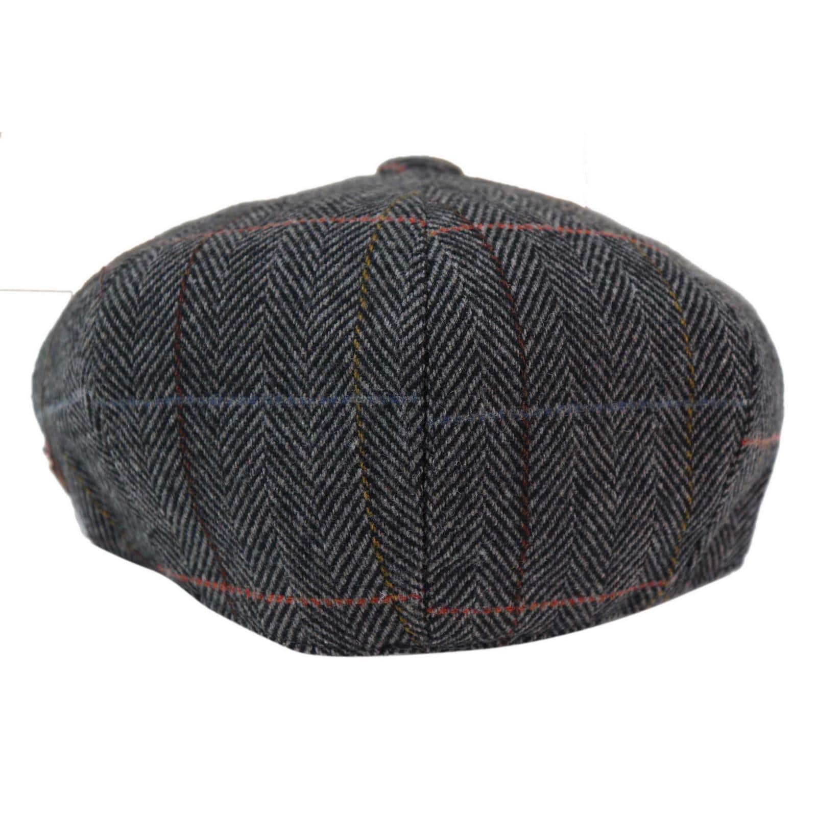 Gorra de repartidor de periódicos de 8 paneles para hombre