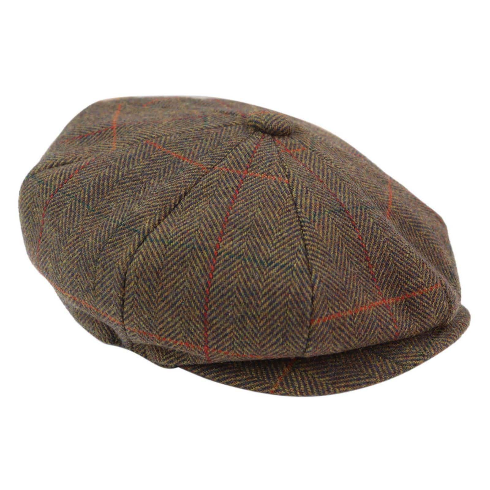 Gorra de repartidor de periódicos de 8 paneles para hombre