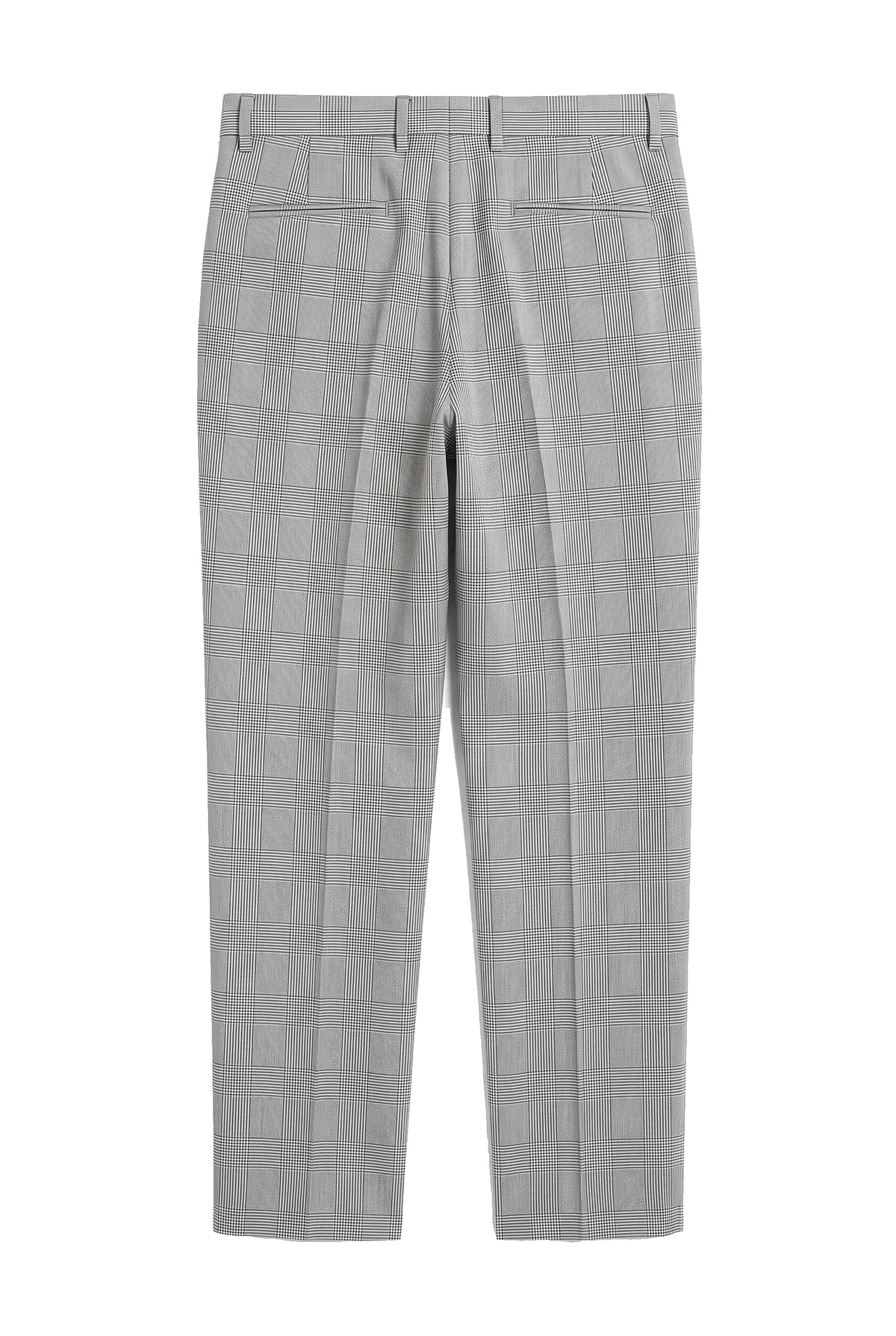 Hugo - Pantalón gris a cuadros para hombre