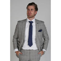 Hugo - Blazer gris a cuadros para hombre