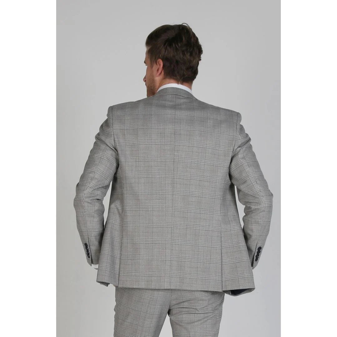 Hugo - Blazer gris a cuadros para hombre