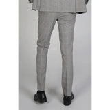 Hugo - Pantalón gris a cuadros para hombre
