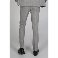 Hugo - Pantalón gris a cuadros para hombre