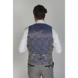 Hugo - Chaleco gris a cuadros para hombre