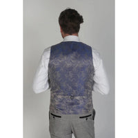 Hugo - Chaleco gris a cuadros para hombre