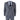 IM41 - Traje de tres piezas de tweed con estampado de espiga gris para hombre
