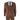 IM42 - Traje de tres piezas de tweed de espiga marrón para hombre