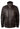 Chaqueta retro vintage de cuero marrón auténtico lavado con efecto desgastado para hombre.