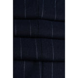 Invincible - Blazer de raya diplomática azul marino para hombre
