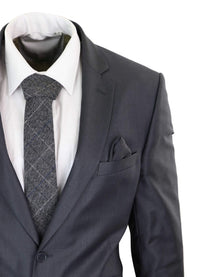 Traje formal de lana gris para hombre