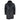 Chaqueta de hombre de 3/4 estilo duffle, de piel de oveja, larga, con botones y cremallera, cálida - Negra