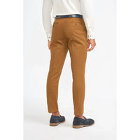 James - Pantalones formales de hombre color marrón camel