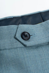 James - Traje de tres piezas texturizado azul claro para hombre