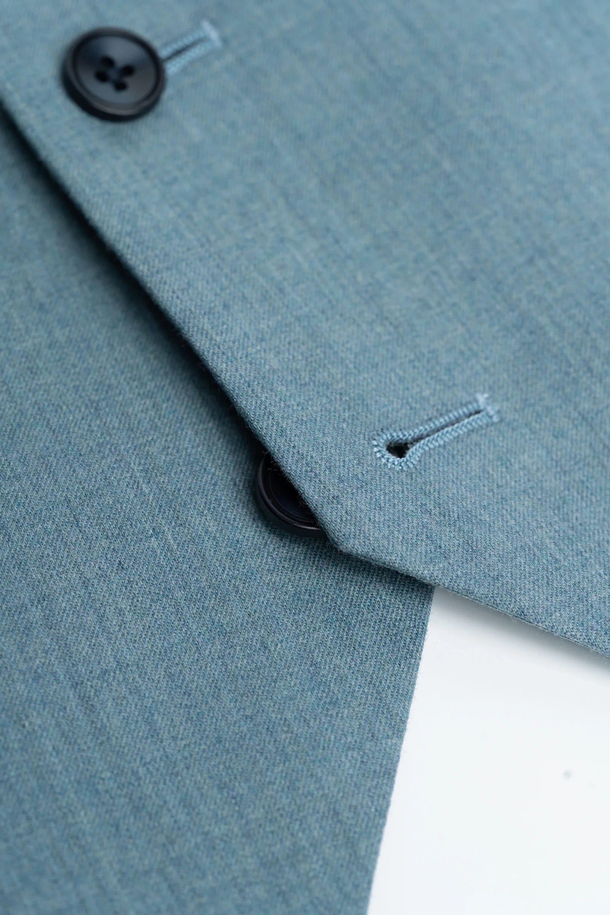 James - Traje de tres piezas texturizado azul claro para hombre