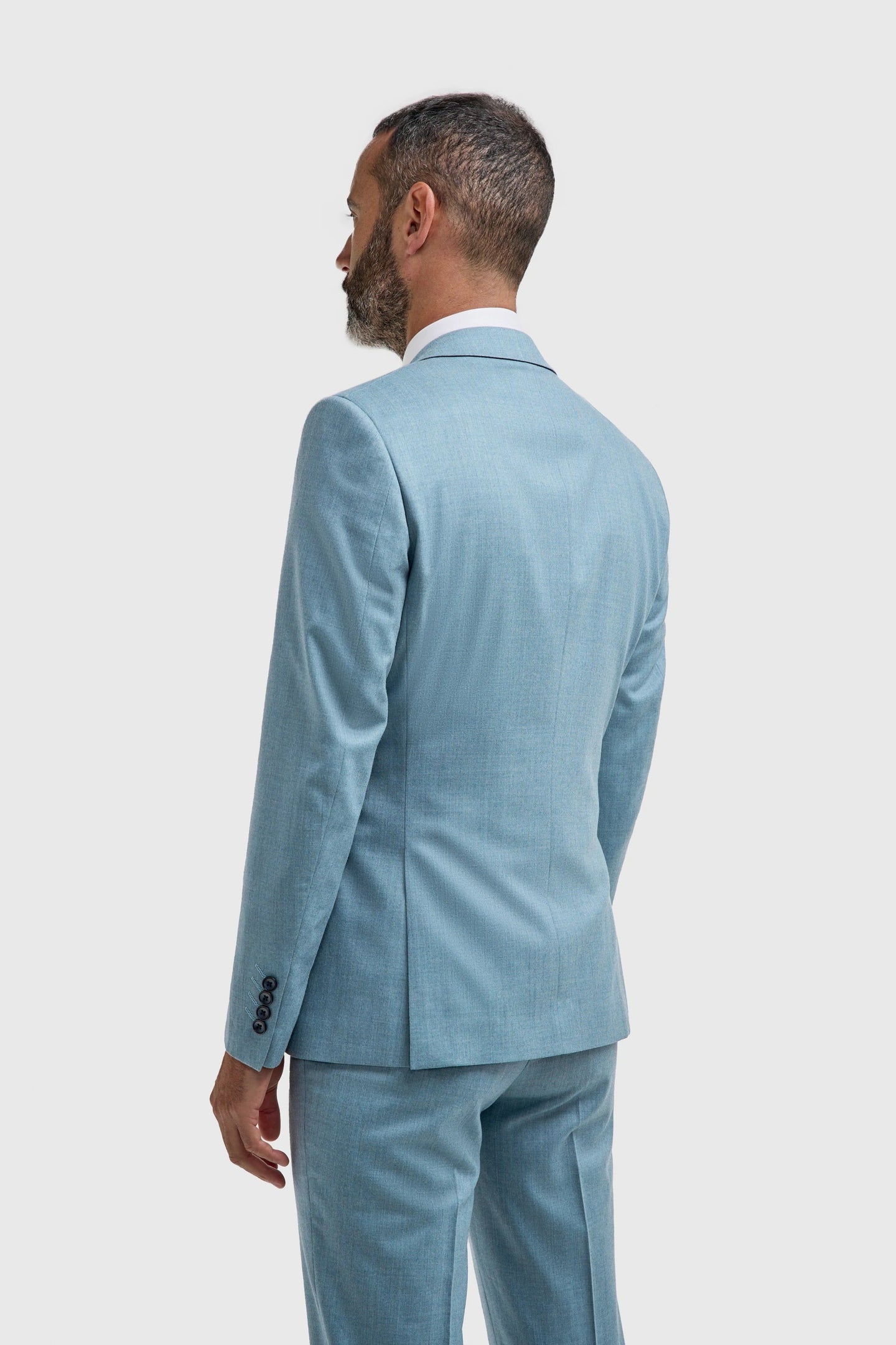 James - Blazer texturizado azul claro para hombre