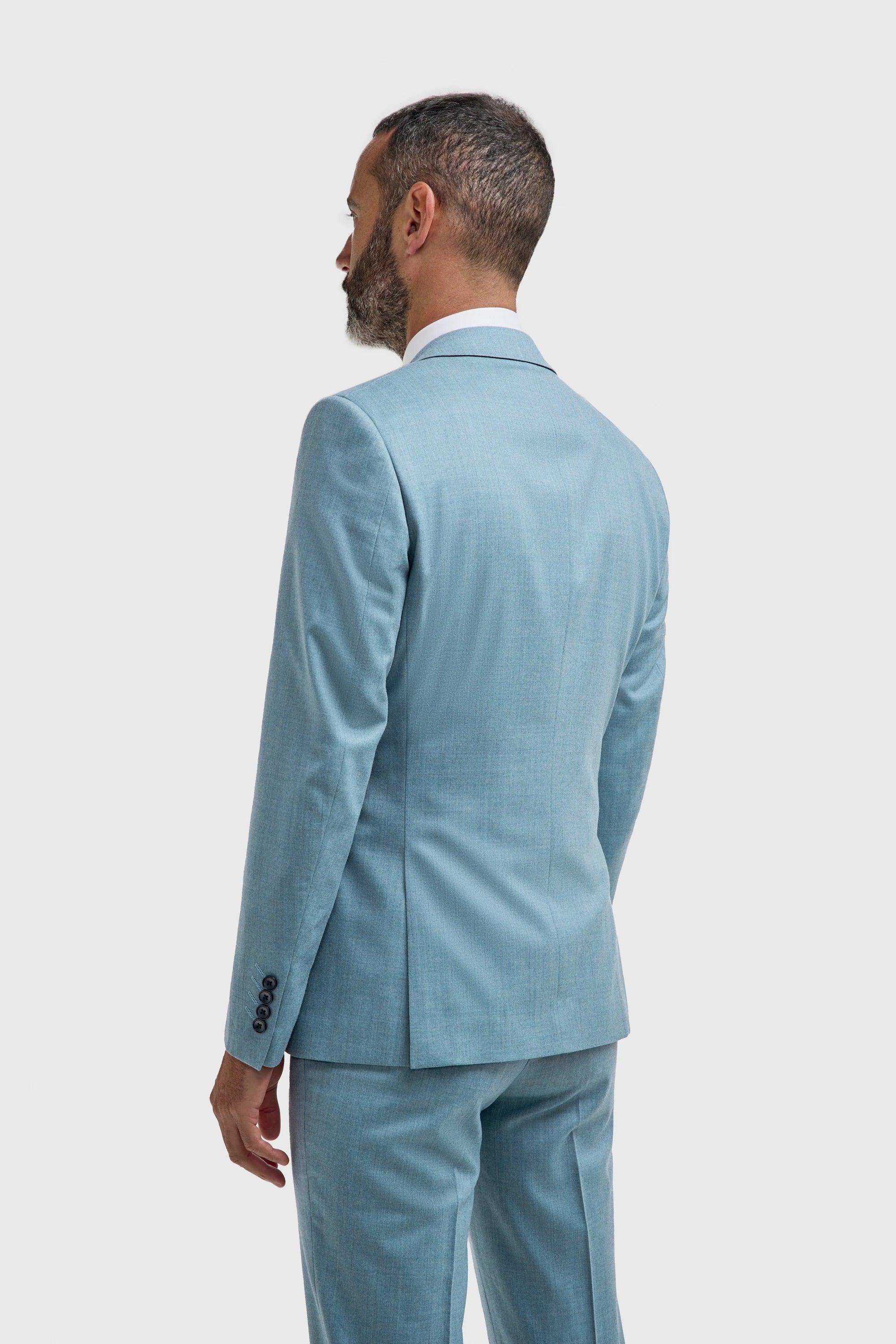 James - Blazer texturizado azul claro para hombre
