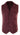 Chaleco elegante informal de piel de ante auténtica color burdeos para hombre, estilo vintage retro.
