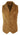 Chaleco elegante informal de piel de ante auténtica para hombre, color marrón claro, estilo vintage retro.