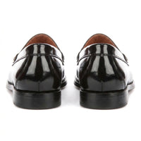 Joseph - Mocasines negros de hombre con acabado brillante