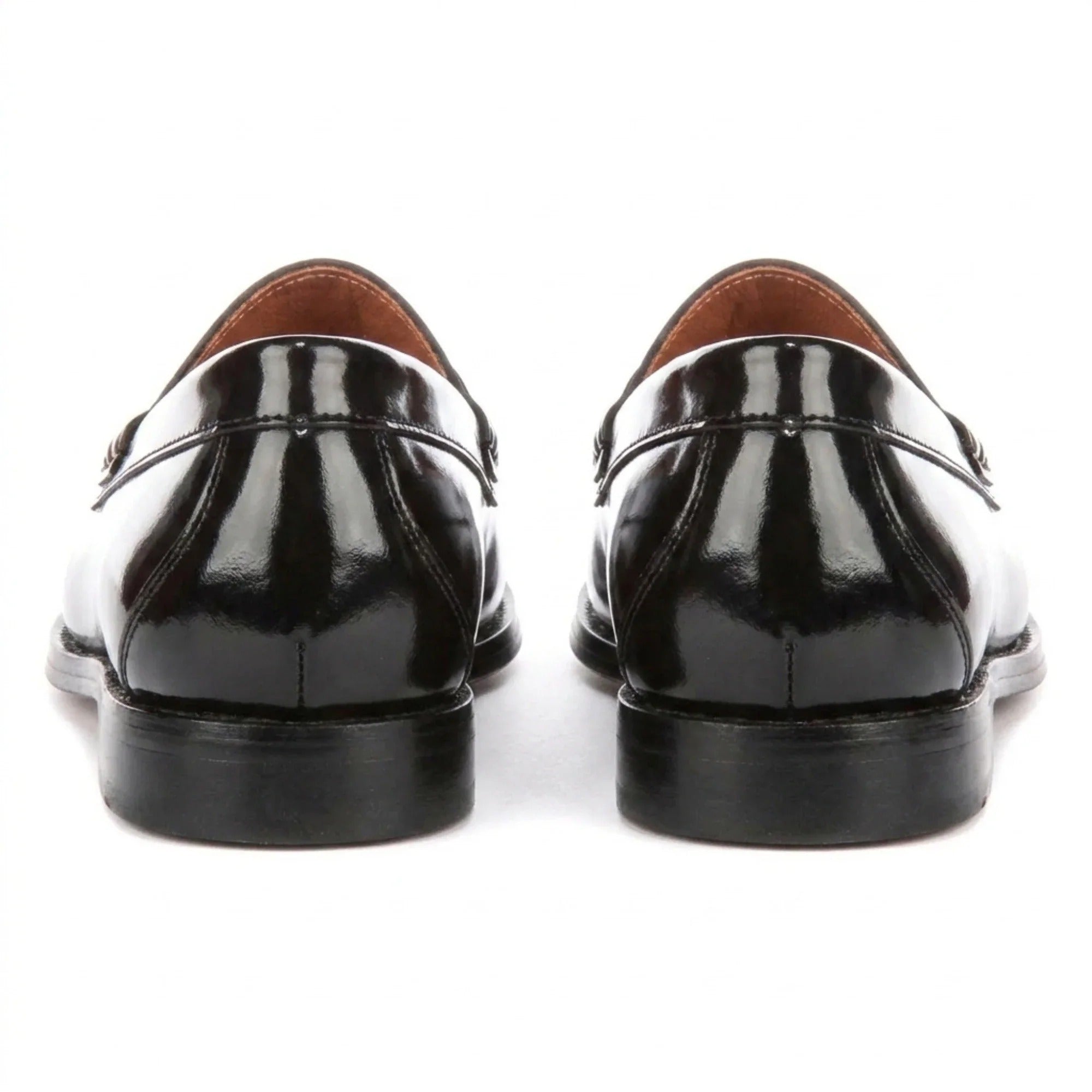 Joseph - Mocasines negros de hombre con acabado brillante