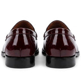 Joseph - Mocasines de charol burdeos para hombre