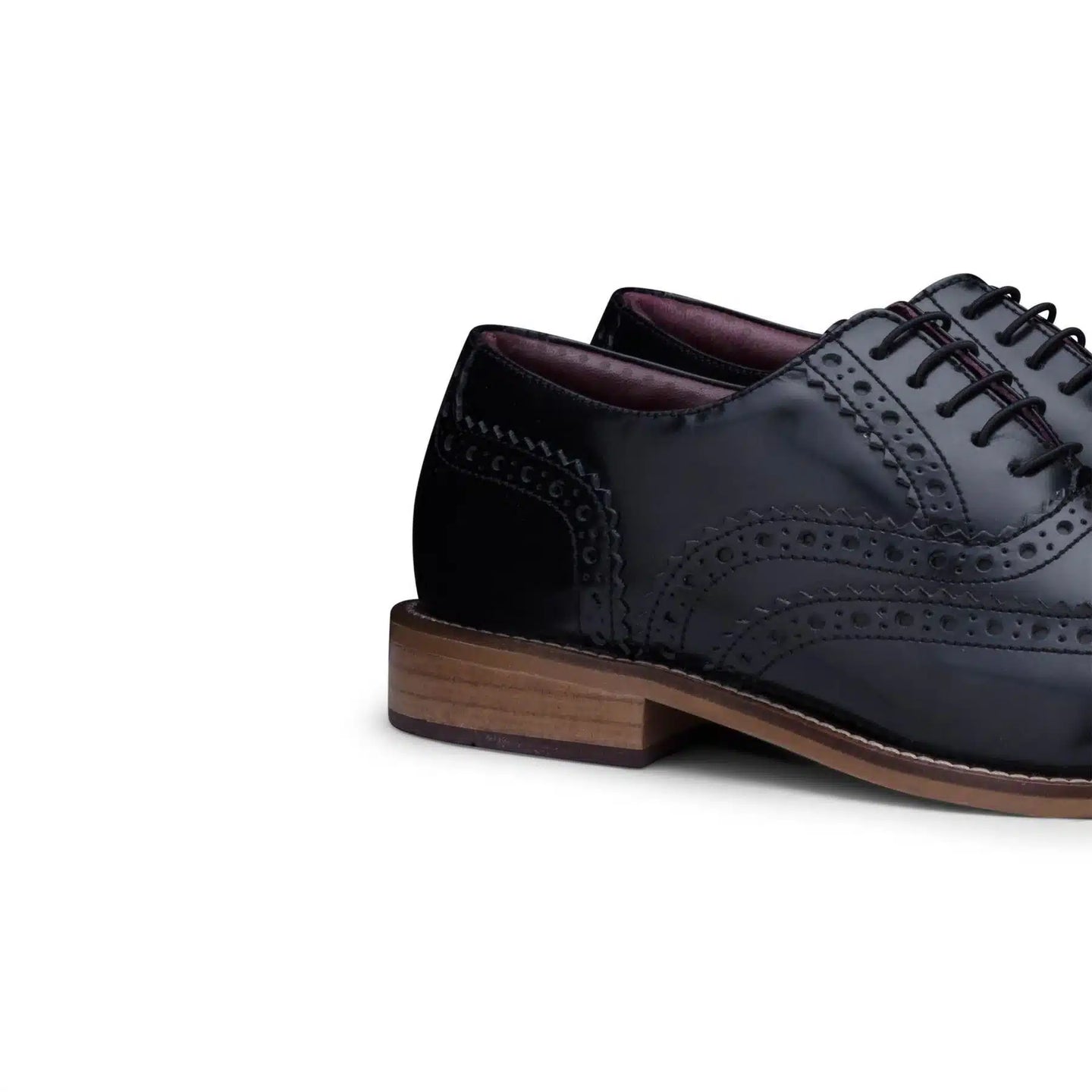 Zapatos brogue de cuero auténtico para niños, con cordones, elegantes, formales, estilo vintage clásico Peaky.